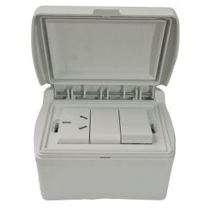 TAPA CAPSULADA EXTERIOR RIGIDA APLICAR + PUNTO Y TOMA 10A EXULTT URBANA - Vista 1